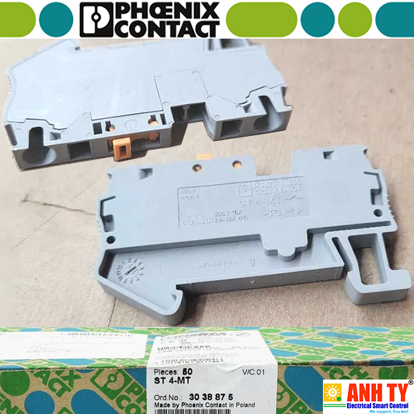 Cầu đấu ngắt mạch 400V 20A 4mm2 Phoenix Contact ST 4-MT - 3038875